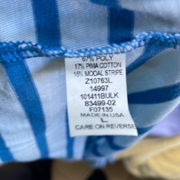 Nili Lotan large mini dress blue stripe scoop neck - Picture 7 of 7